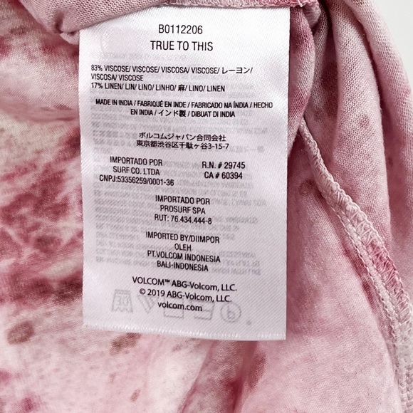 NWT Volcom Tern n Bern Mock Neck Short Sleeve T-Shirt in Purple Haze - Picture 8 of 8